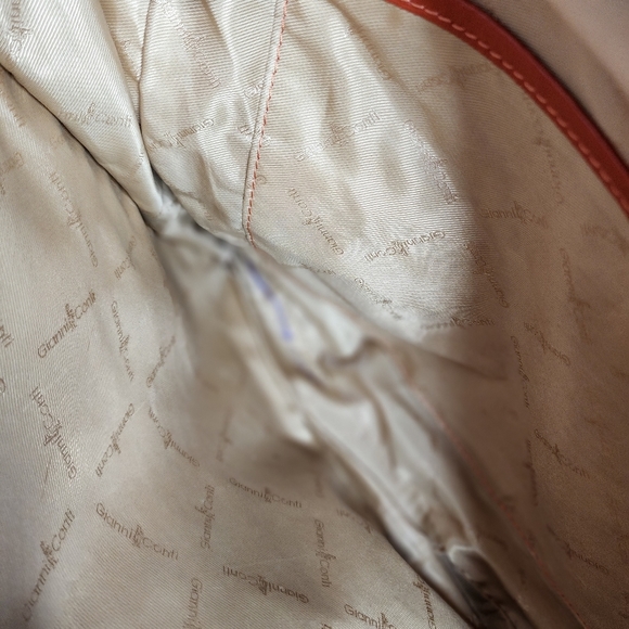 Gianni Conti shoulder bag, cognac, earth, rust colour - Picture 14 of 16